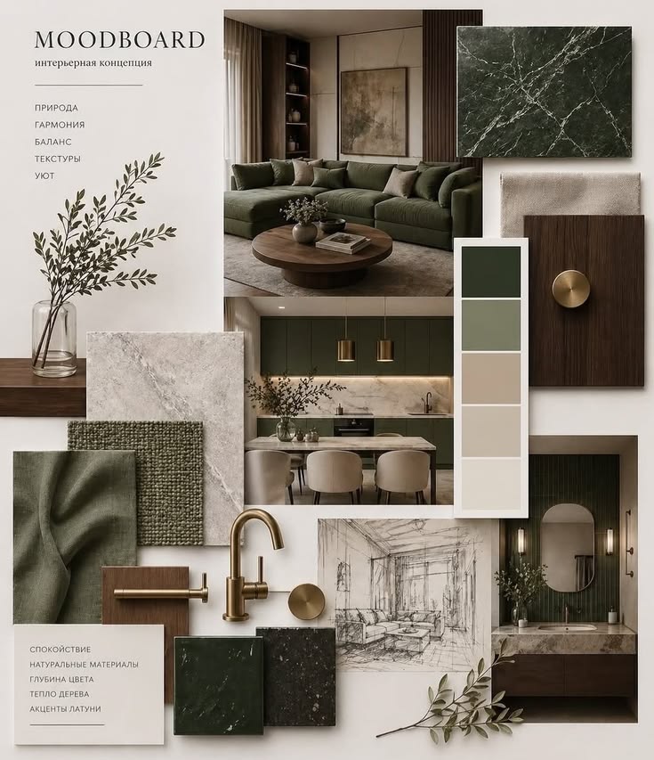 Luxury design mood board